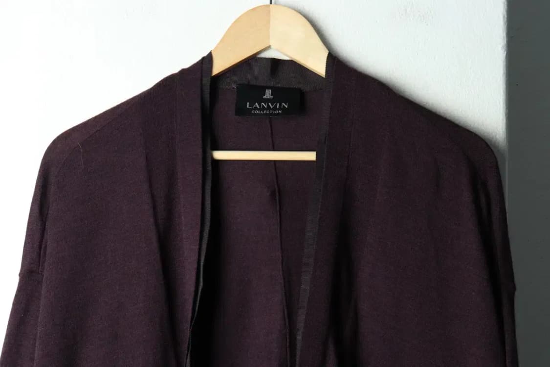 W(M-F) 랑방 니트 가디건 한섬 퍼플 울 한정판-15A5D 상품이미지3