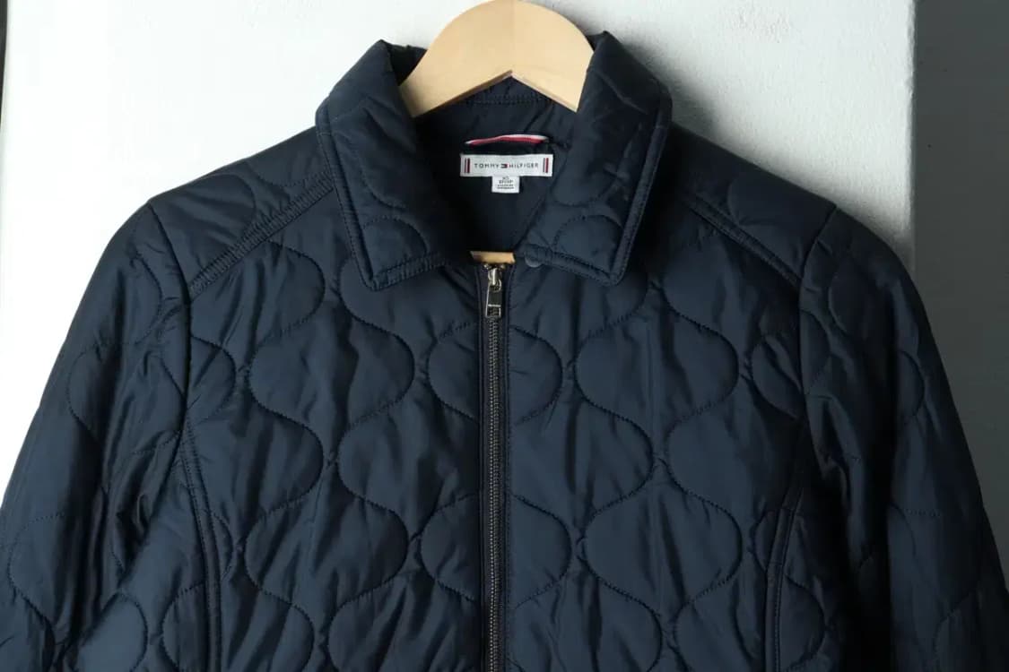 W(XS) 타미힐피거 패딩 점퍼자켓 경량 네이비 롱-15A29 상품이미지3