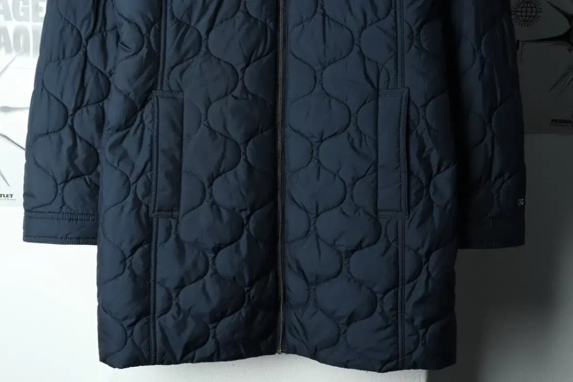 W(XS) 타미힐피거 패딩 점퍼자켓 경량 네이비 롱-15A29 상품이미지4