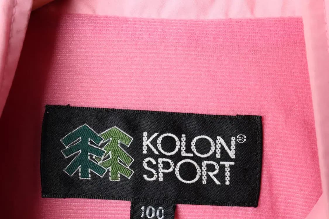 W(XL) 코오롱스포츠 집업 바람막이 점퍼자켓 조끼 경량 핑크-15A32 상품이미지6