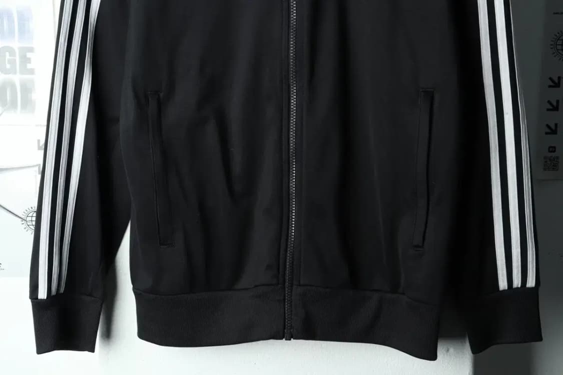 (M) 아디다스 집업져지 트랙탑 블랙 삼선 올드스쿨-15A33 상품이미지4