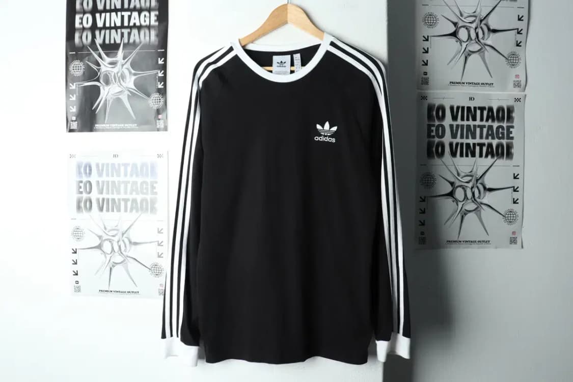 (S) 아디다스 긴팔티셔츠 파이어버드 블랙 올드스쿨-15A38 상품이미지2