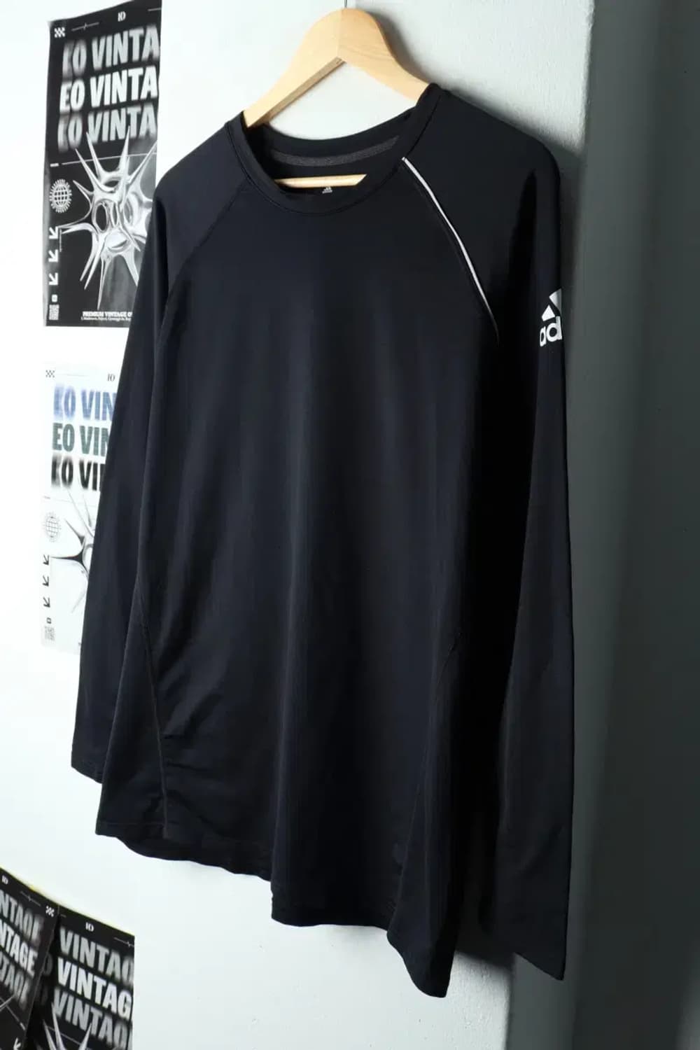 (XL) 아디다스 긴팔티셔츠 기능성 나그랑 블랙-15A39 상품이미지1