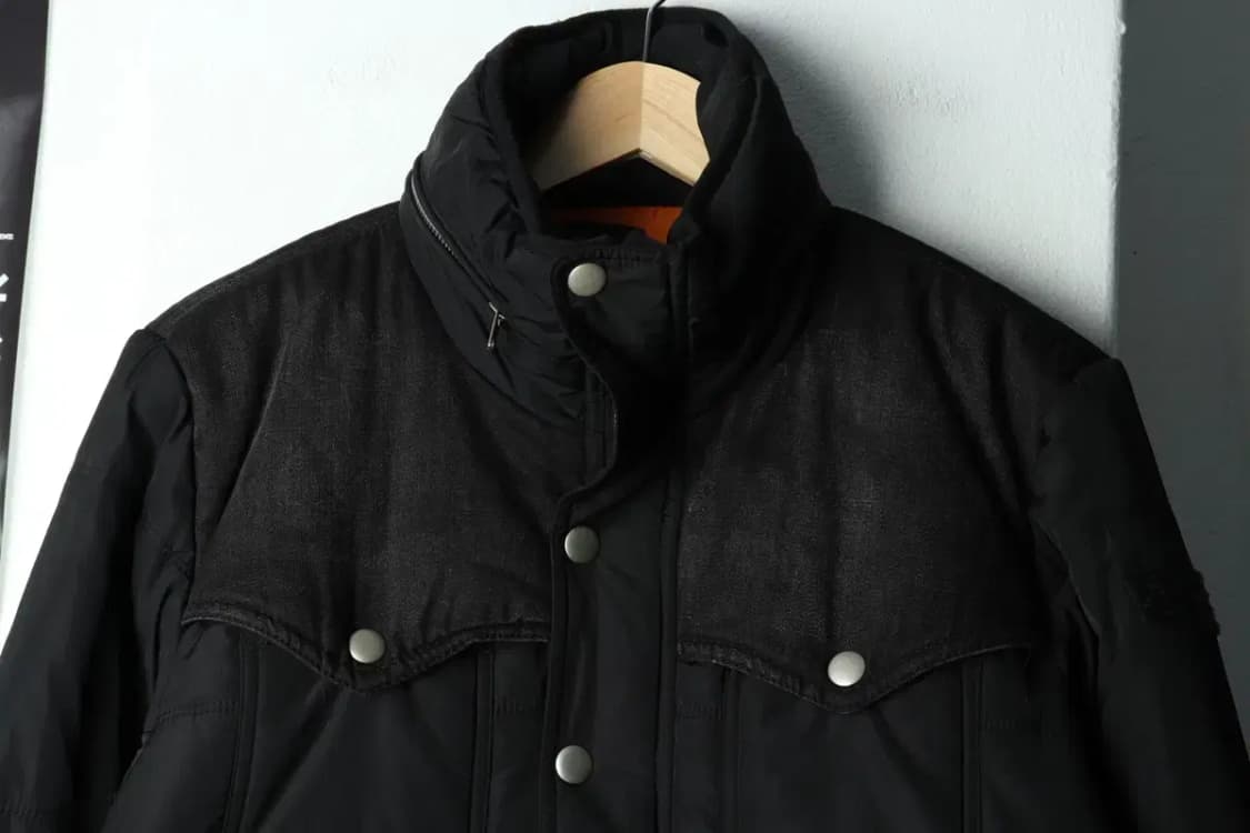 (M-L) 디젤 패딩 점퍼자켓 테크웨어 블랙 한정판-15A4A 상품이미지3