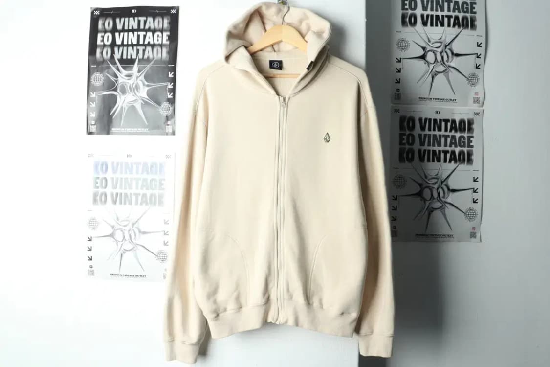 (L) 브랜드빈티지 후드집업 볼컴 베이지 올드스쿨-15AA0 상품이미지2