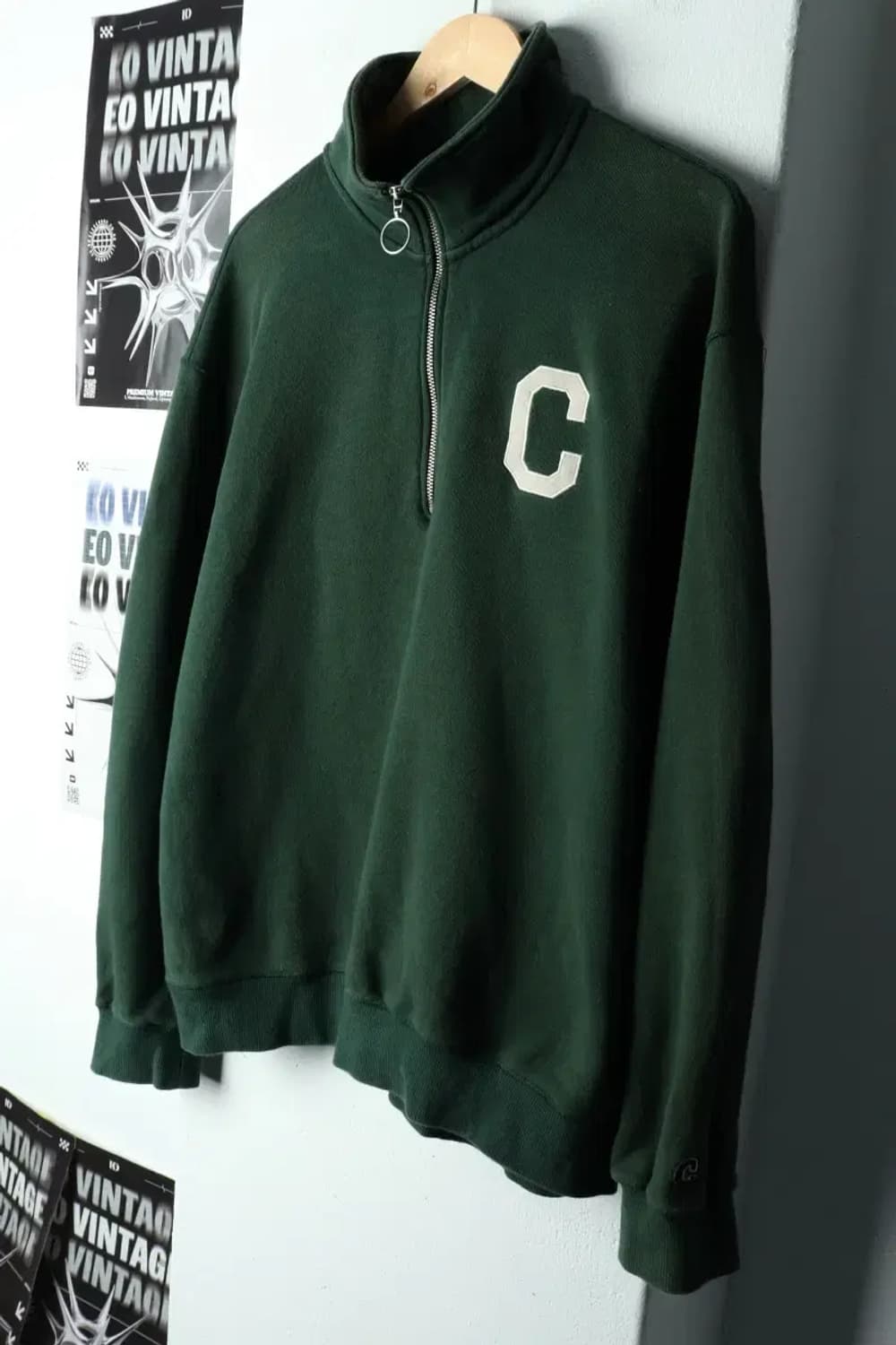 (L) 커버낫 후드집업 반집업 그린 올드스쿨-15AA2 상품이미지1