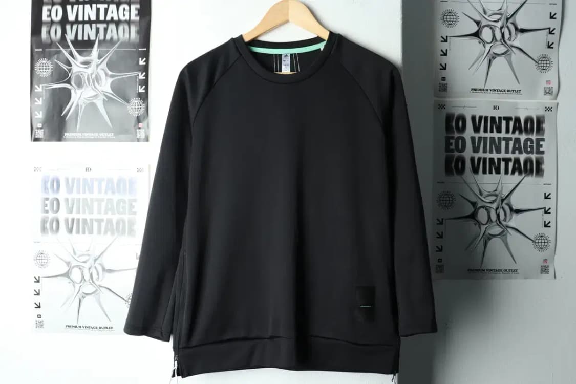 (L) 아디다스 맨투맨 티셔츠 기능성 블랙-15AA4 상품이미지2