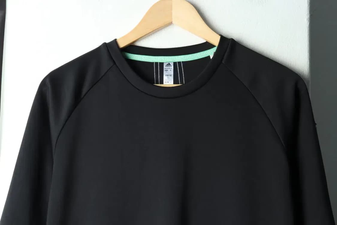 (L) 아디다스 맨투맨 티셔츠 기능성 블랙-15AA4 상품이미지3