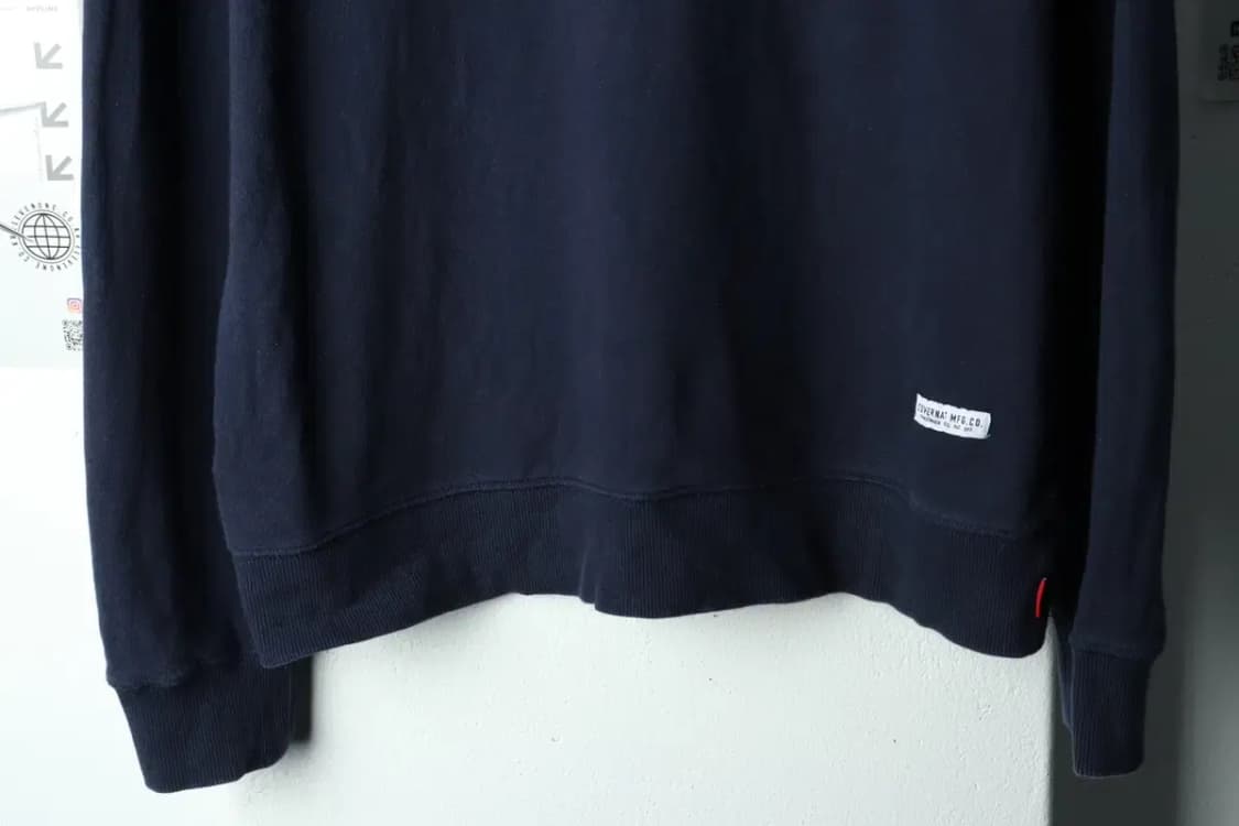 (XL) 커버낫 맨투맨 티셔츠 네이비 로고-15AA5 상품이미지4