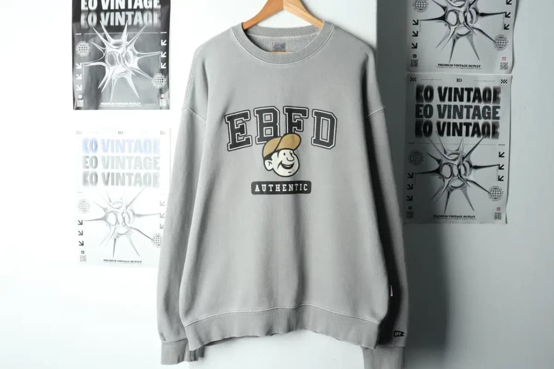 (XL-2XL) 브랜드빈티지 맨투맨 티셔츠 이벳필드 그레이-15AA6 상품이미지2