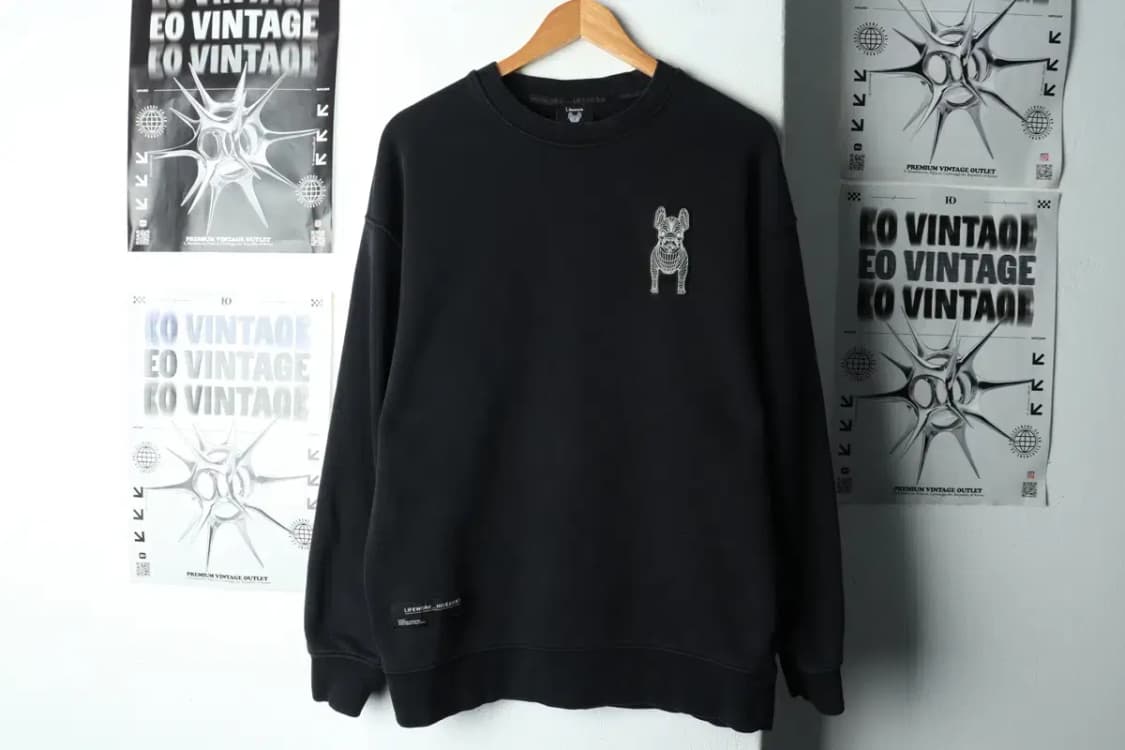 (M-XL) 라이프워크 맨투맨 티셔츠 블랙 올드스쿨-15AA7 상품이미지2