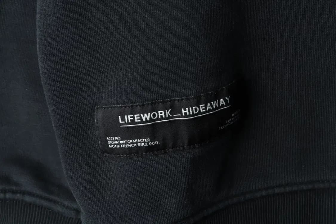 (M-XL) 라이프워크 맨투맨 티셔츠 블랙 올드스쿨-15AA7 상품이미지6