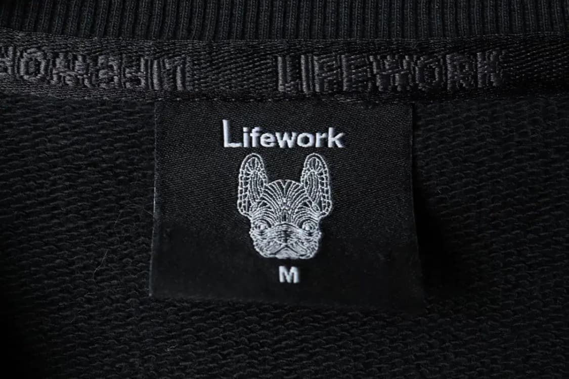 (M-XL) 라이프워크 맨투맨 티셔츠 블랙 올드스쿨-15AA7 상품이미지8