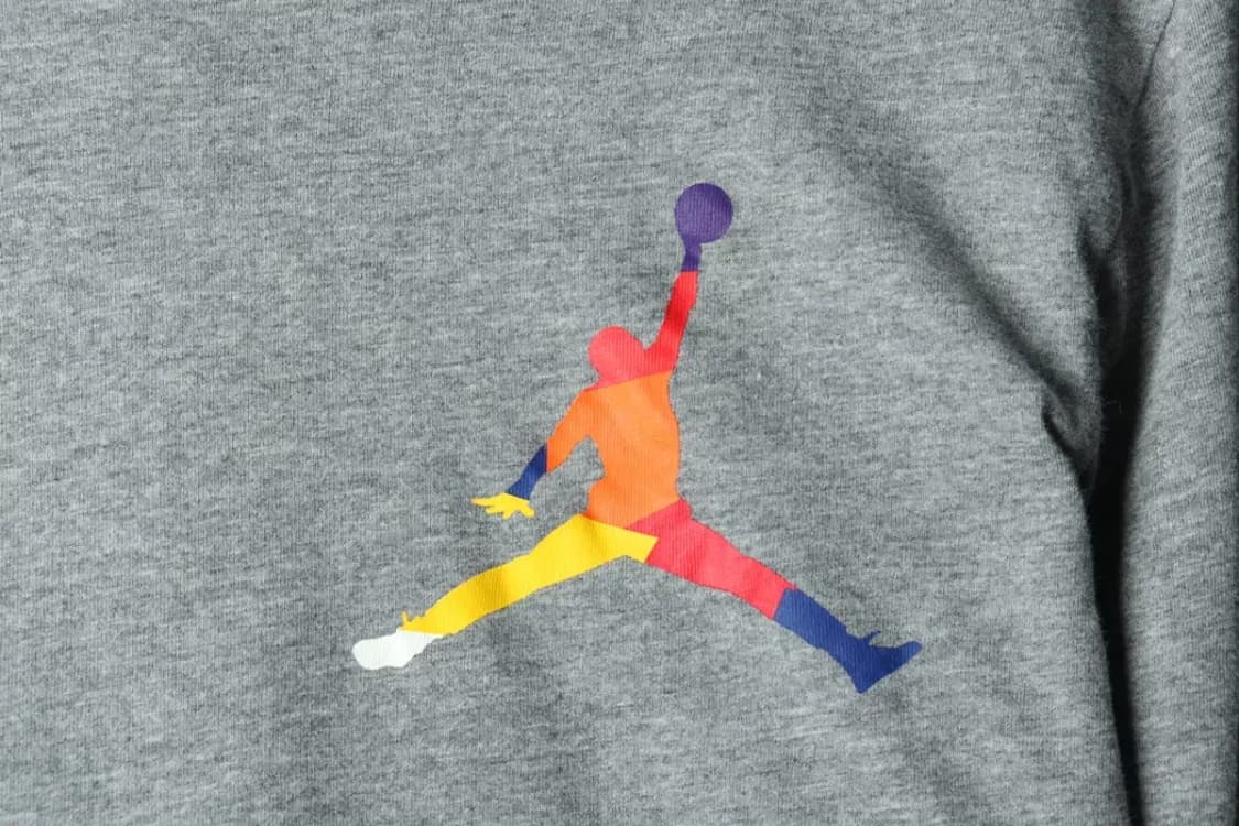 (S) 조던 긴팔티셔츠 그레이 로고 한정판-15AA9 상품이미지5