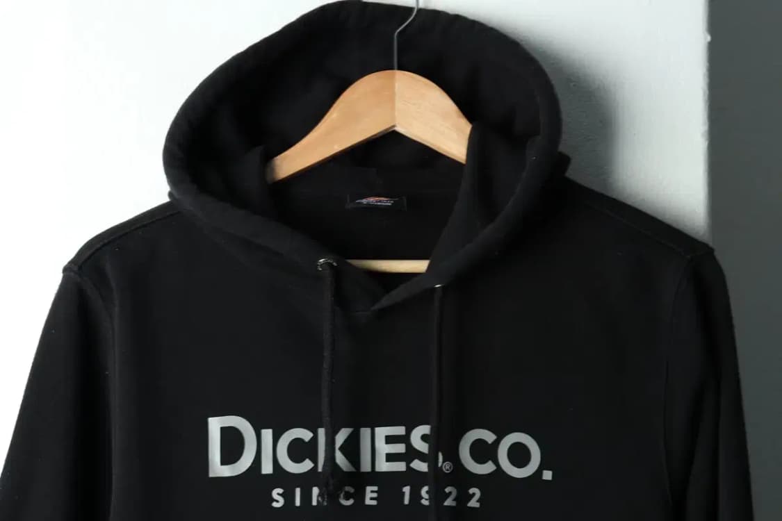 (S-M) 디키즈 후드티셔츠 블랙 로고 올드스쿨-15AAB 상품이미지3