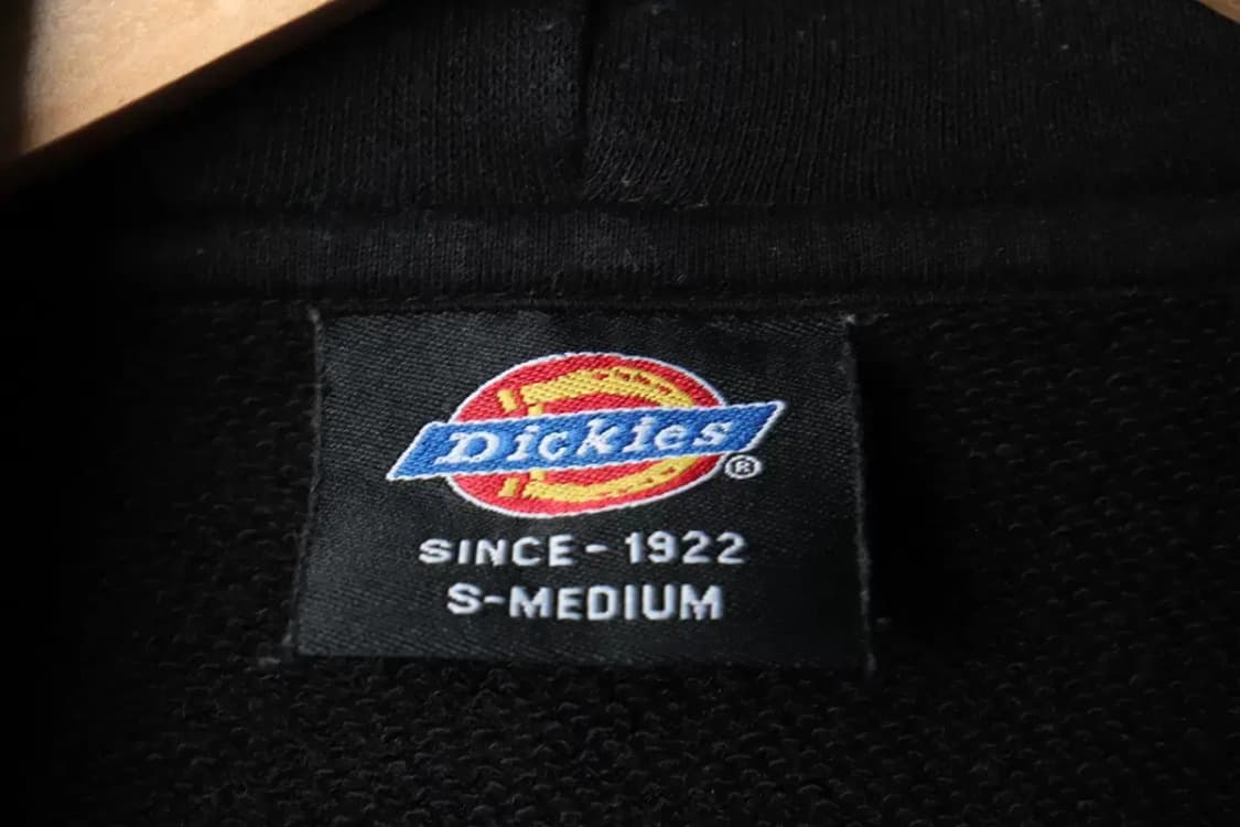 (S-M) 디키즈 후드티셔츠 블랙 로고 올드스쿨-15AAB 상품이미지7