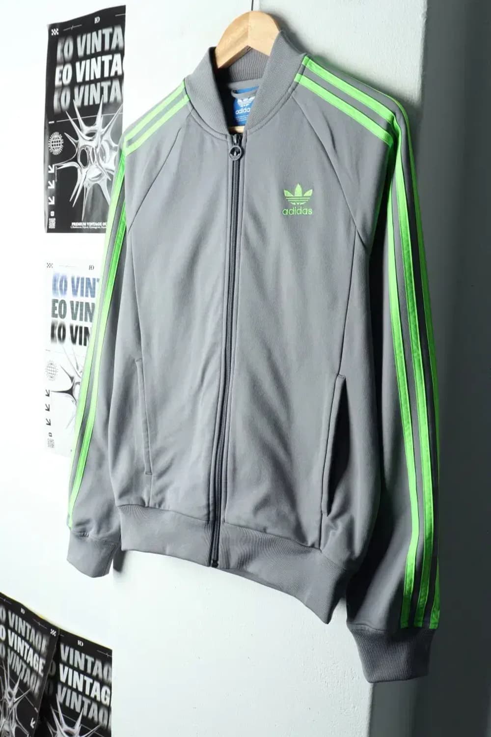 (S) 아디다스 집업져지 트랙탑 파이어버드 그레이 삼선-15AB2 상품이미지1