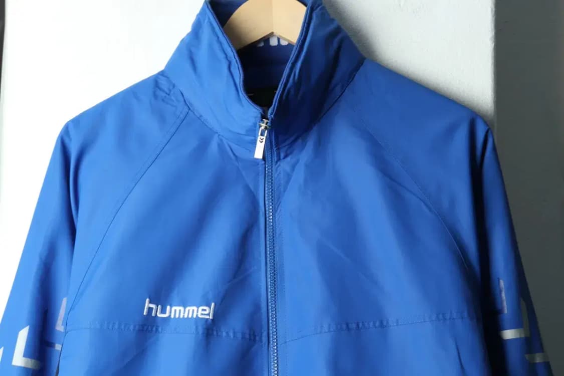 (XL-2XL) 험멜 집업 바람막이 점퍼자켓 블루 올드스쿨-15AB5 상품이미지4