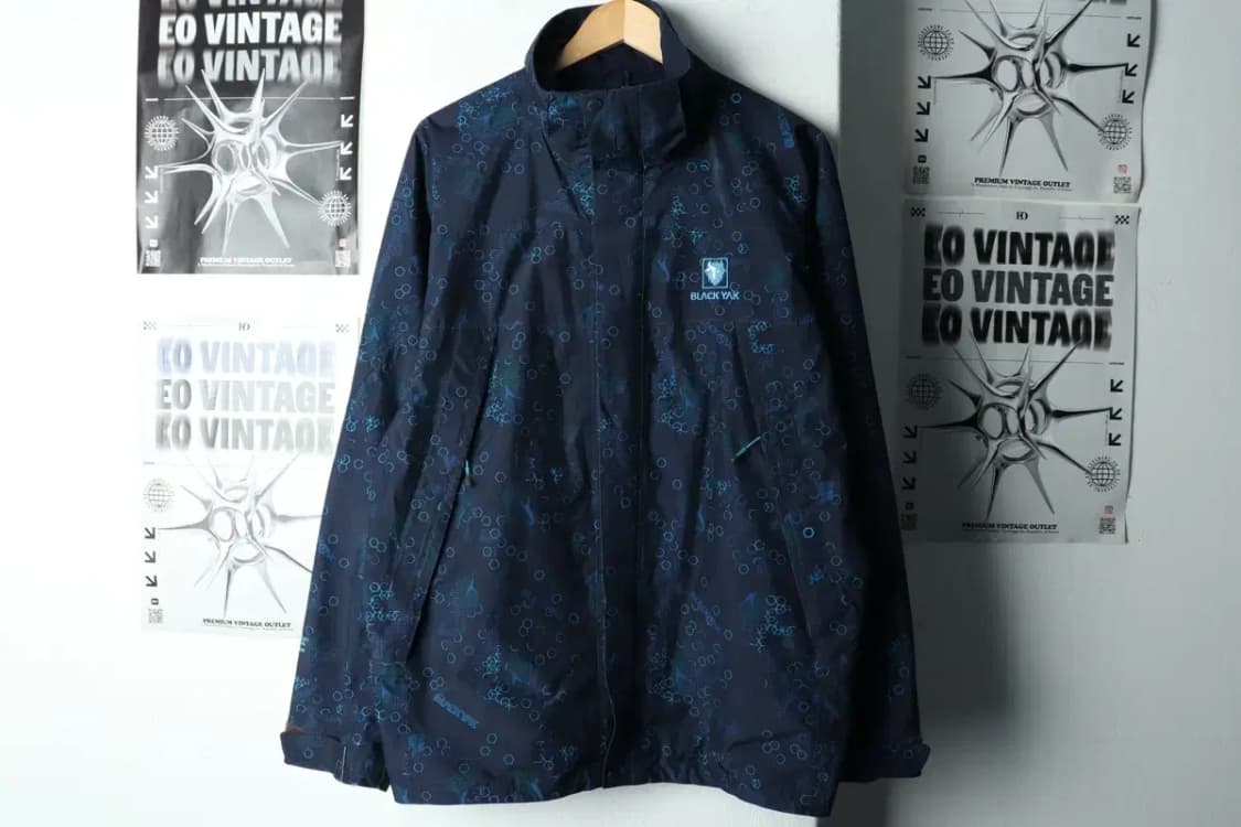 (XL) 블랙야크 집업 바람막이 점퍼자켓 고어텍스 패턴 네이비-15AB6 상품이미지2