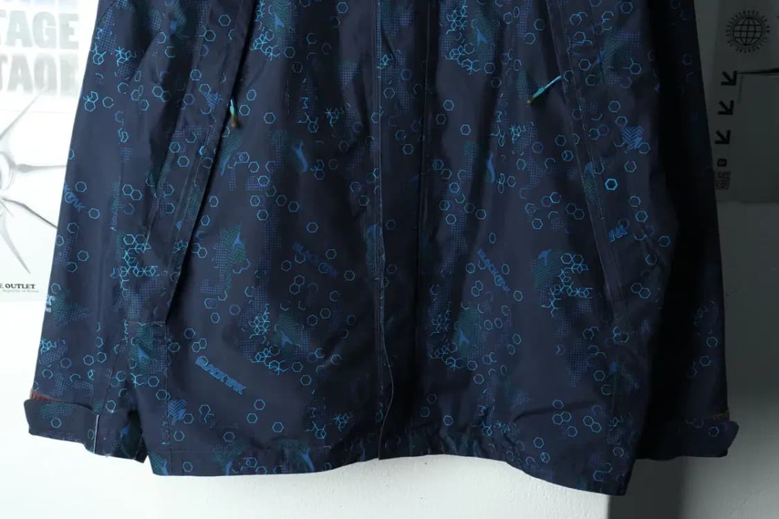 (XL) 블랙야크 집업 바람막이 점퍼자켓 고어텍스 패턴 네이비-15AB6 상품이미지4