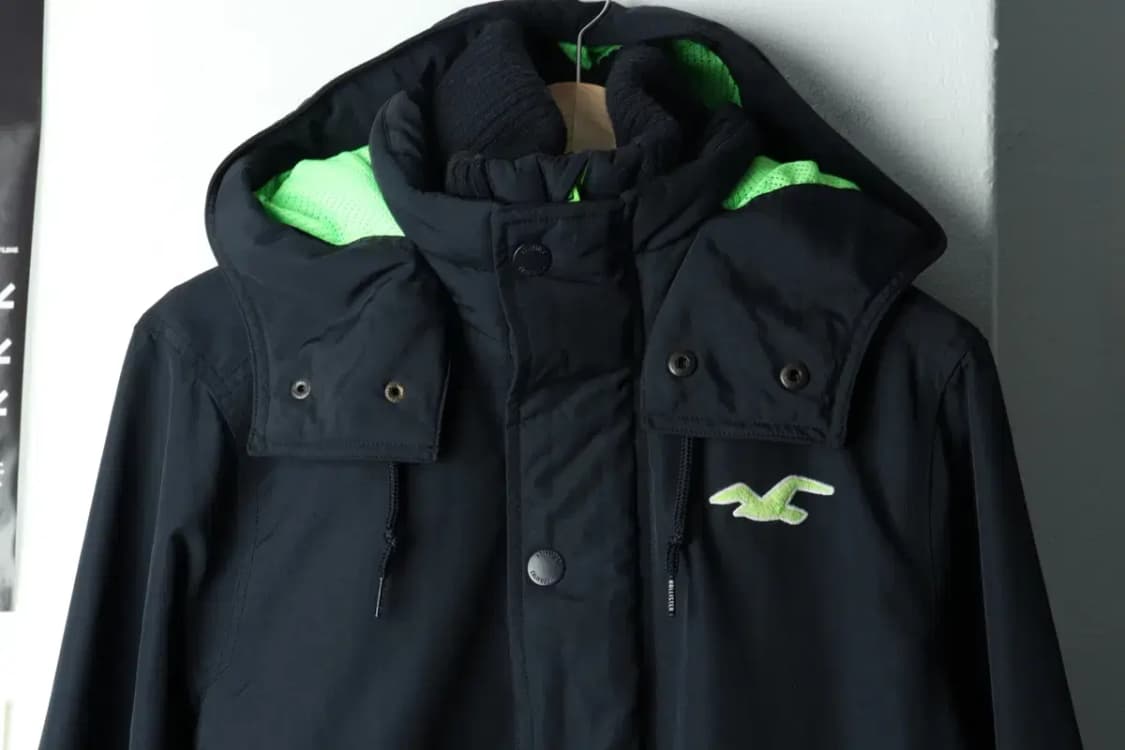 (L-XL) 홀리스터 집업 바람막이 점퍼자켓 네이비 올드스쿨-15AB7 상품이미지3