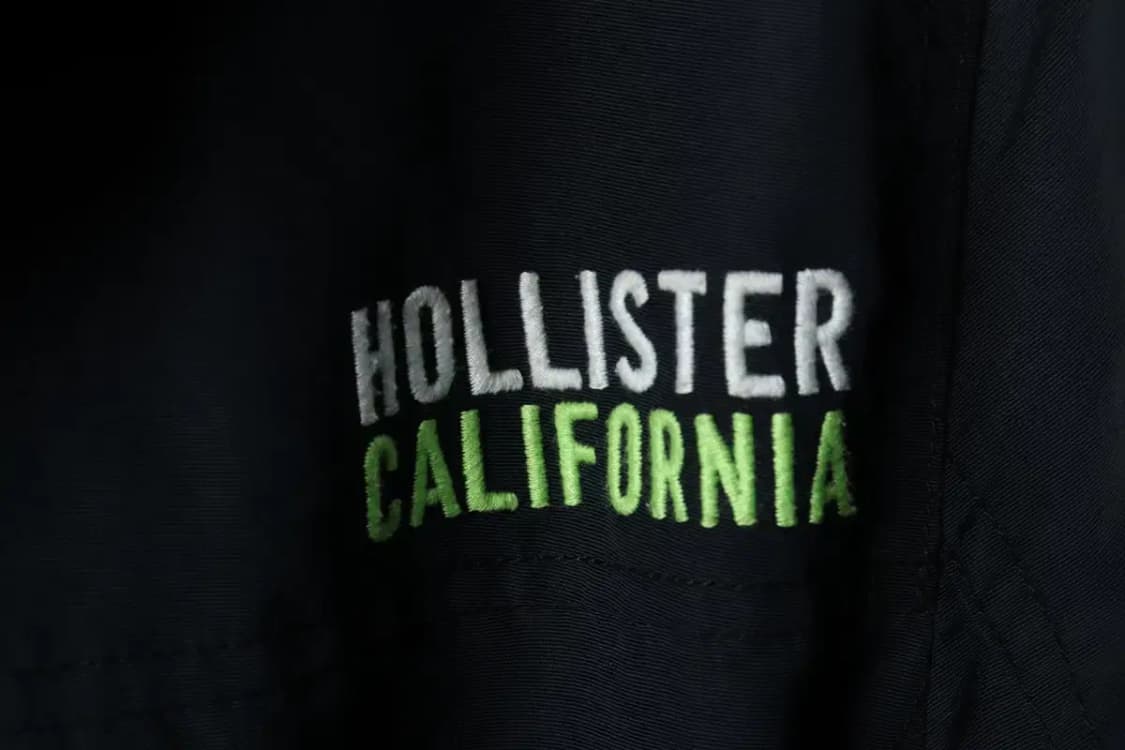 (L-XL) 홀리스터 집업 바람막이 점퍼자켓 네이비 올드스쿨-15AB7 상품이미지6