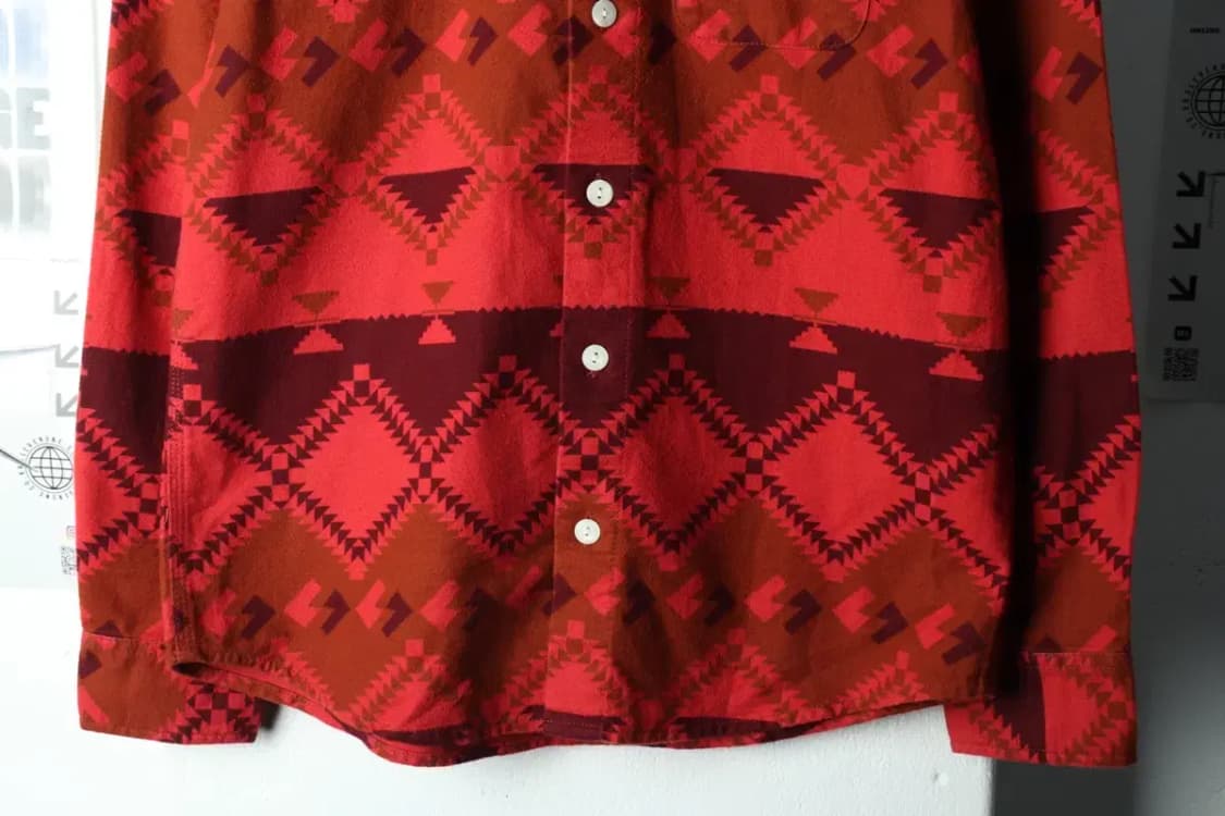 (S) 칼하트 셔츠 남방 나바호 에스닉 레드 아메카지-15ABB 상품이미지4