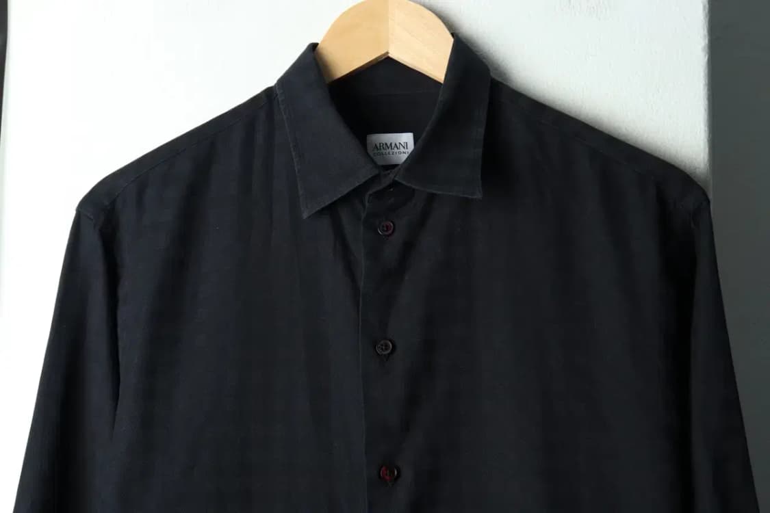 (M) 아르마니 셔츠 남방 체크 슬림핏-15ABC 상품이미지3