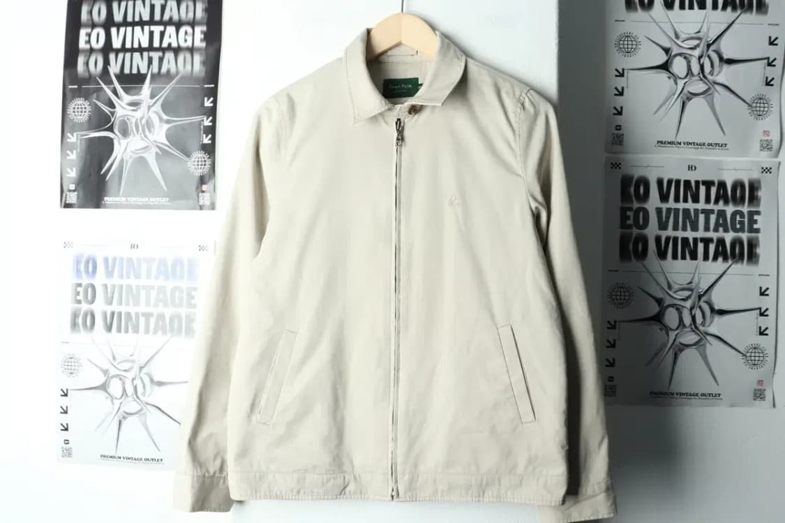 W(M-L) 빈폴 집업 바람막이 점퍼자켓 년대 베이지 해링턴-15ABF 상품이미지2