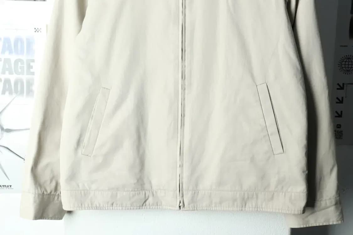 W(M-L) 빈폴 집업 바람막이 점퍼자켓 년대 베이지 해링턴-15ABF 상품이미지4