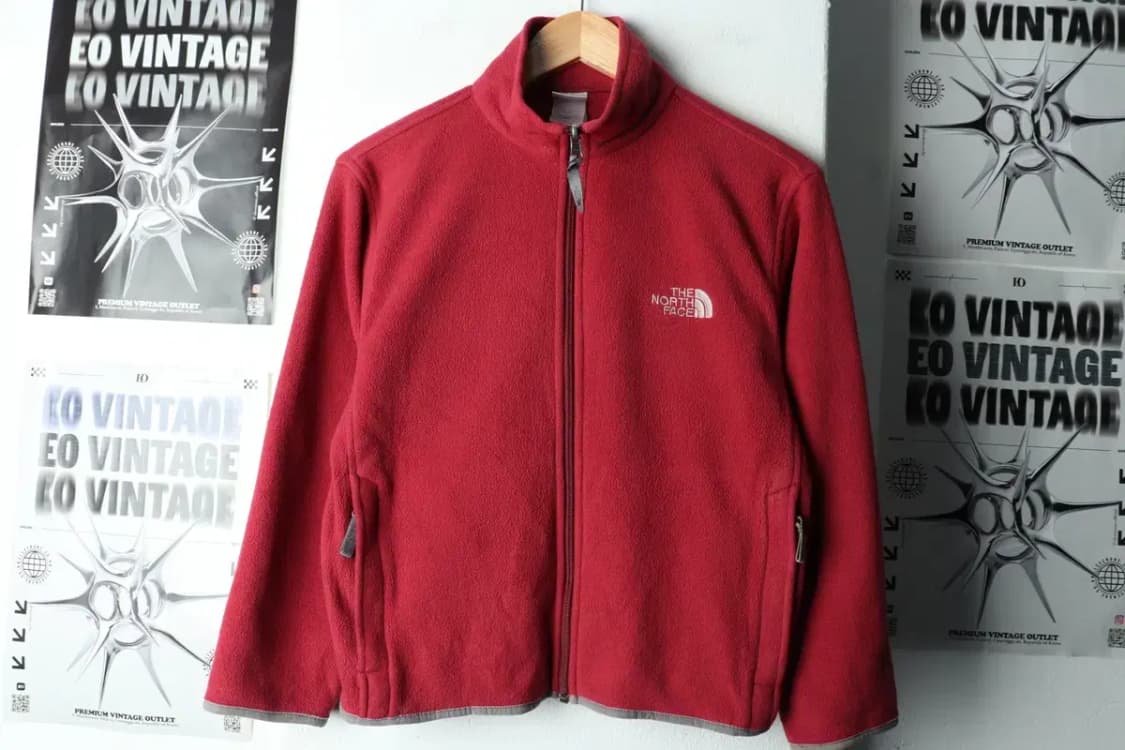 W(M) 노스페이스 집업 바람막이 점퍼자켓 후리스 아동 버건디-15AC5 상품이미지2