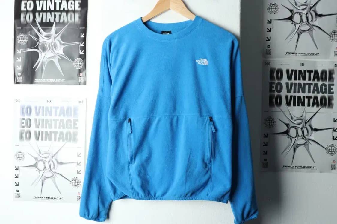 W(XS) 노스페이스 집업 바람막이 점퍼자켓 후리스 블루-15AC6 상품이미지2