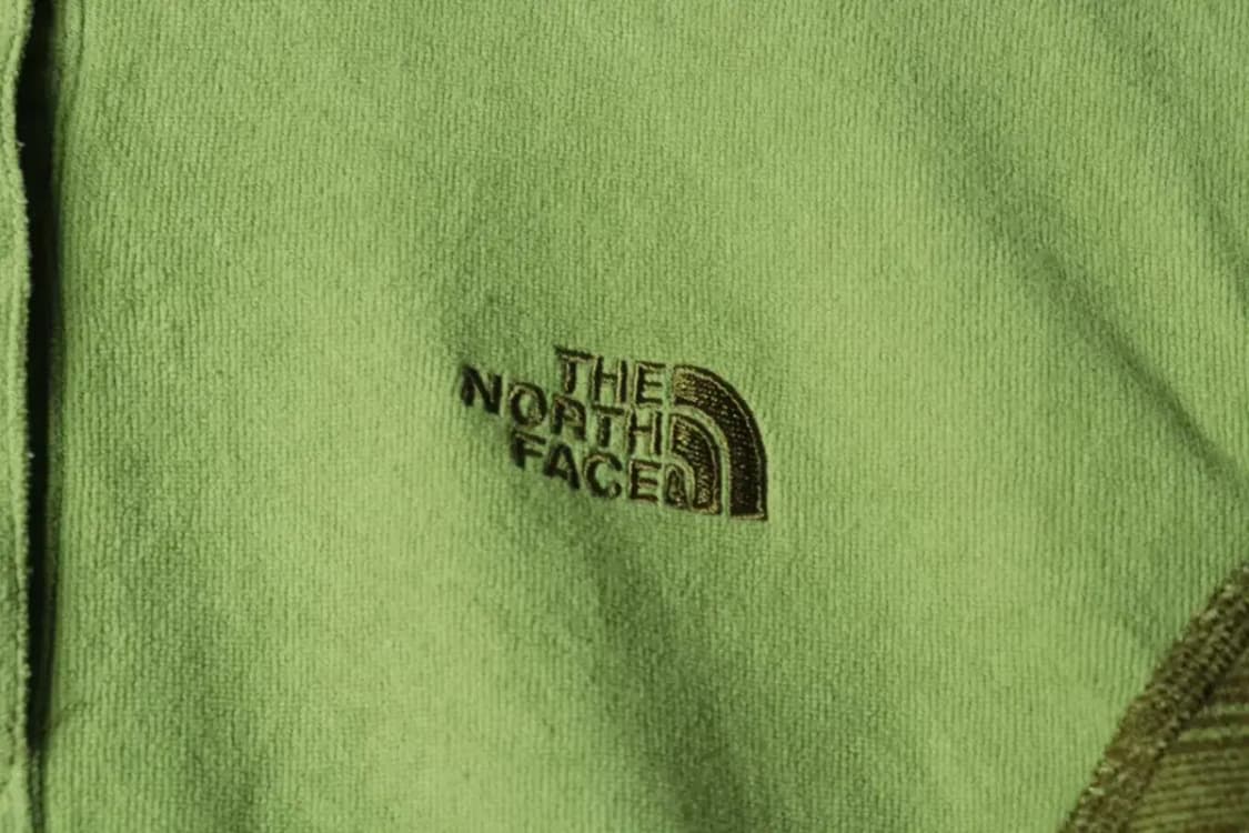 W(M) 노스페이스 카라 긴팔티셔츠 후리스 반집업 그린-15AC7 상품이미지5