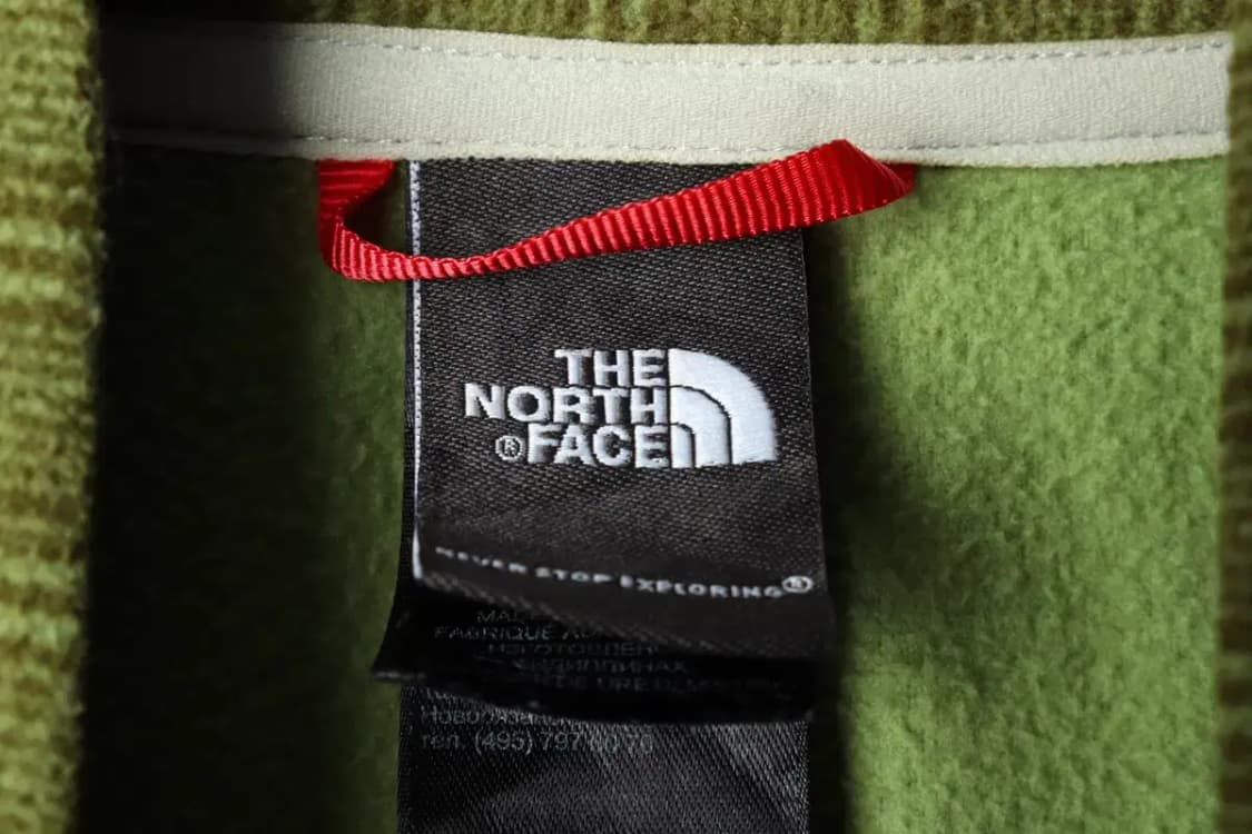 W(M) 노스페이스 카라 긴팔티셔츠 후리스 반집업 그린-15AC7 상품이미지6