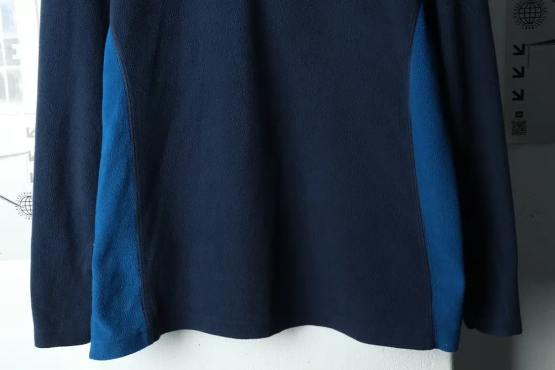 (L) 컬럼비아 카라 긴팔티셔츠 후리스 반집업 블루-15AC8 상품이미지4