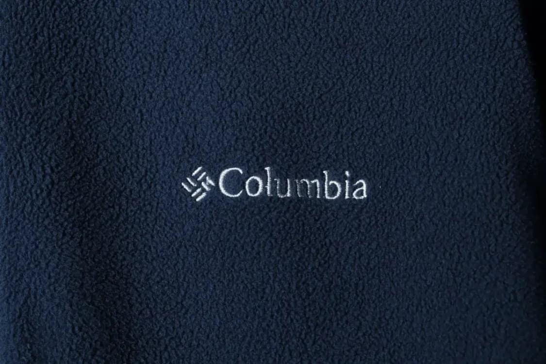 (L) 컬럼비아 카라 긴팔티셔츠 후리스 반집업 블루-15AC8 상품이미지5