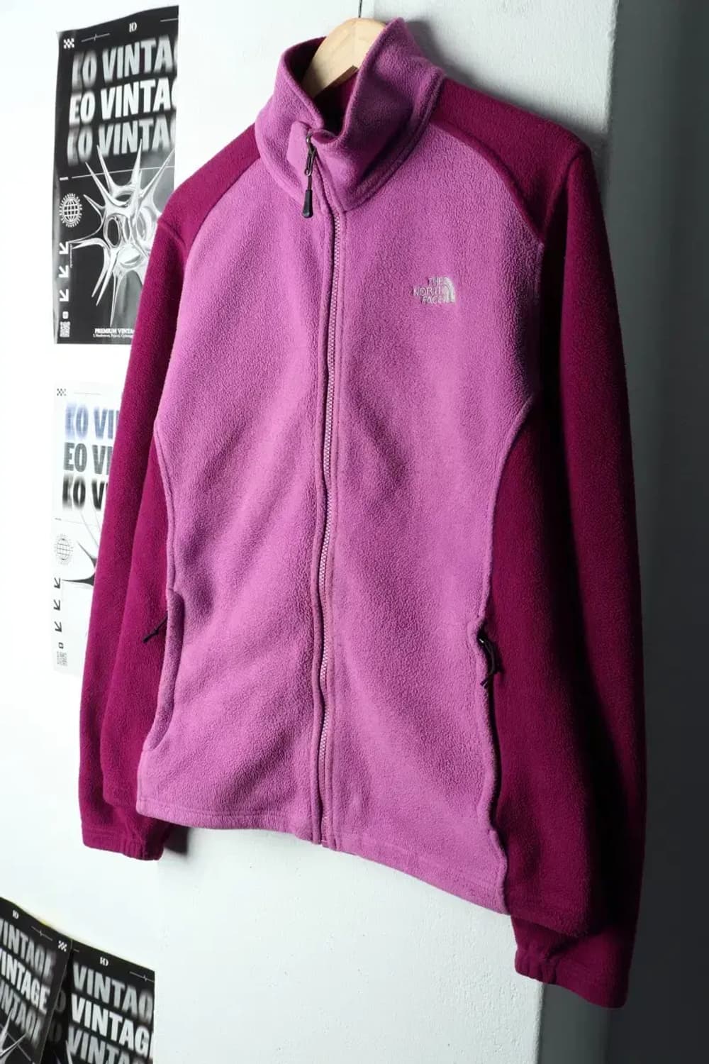 W(XL) 노스페이스 집업 바람막이 점퍼자켓 후리스 퍼플-15AC9 상품이미지1