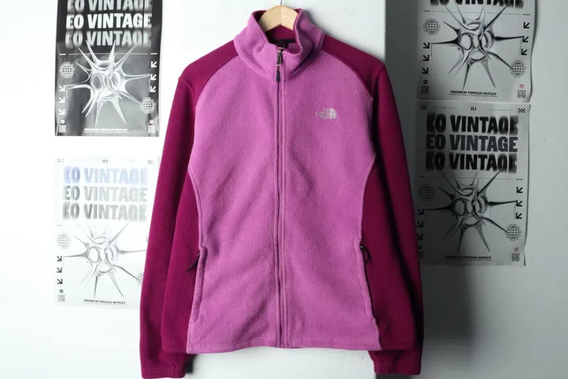 W(XL) 노스페이스 집업 바람막이 점퍼자켓 후리스 퍼플-15AC9 상품이미지2