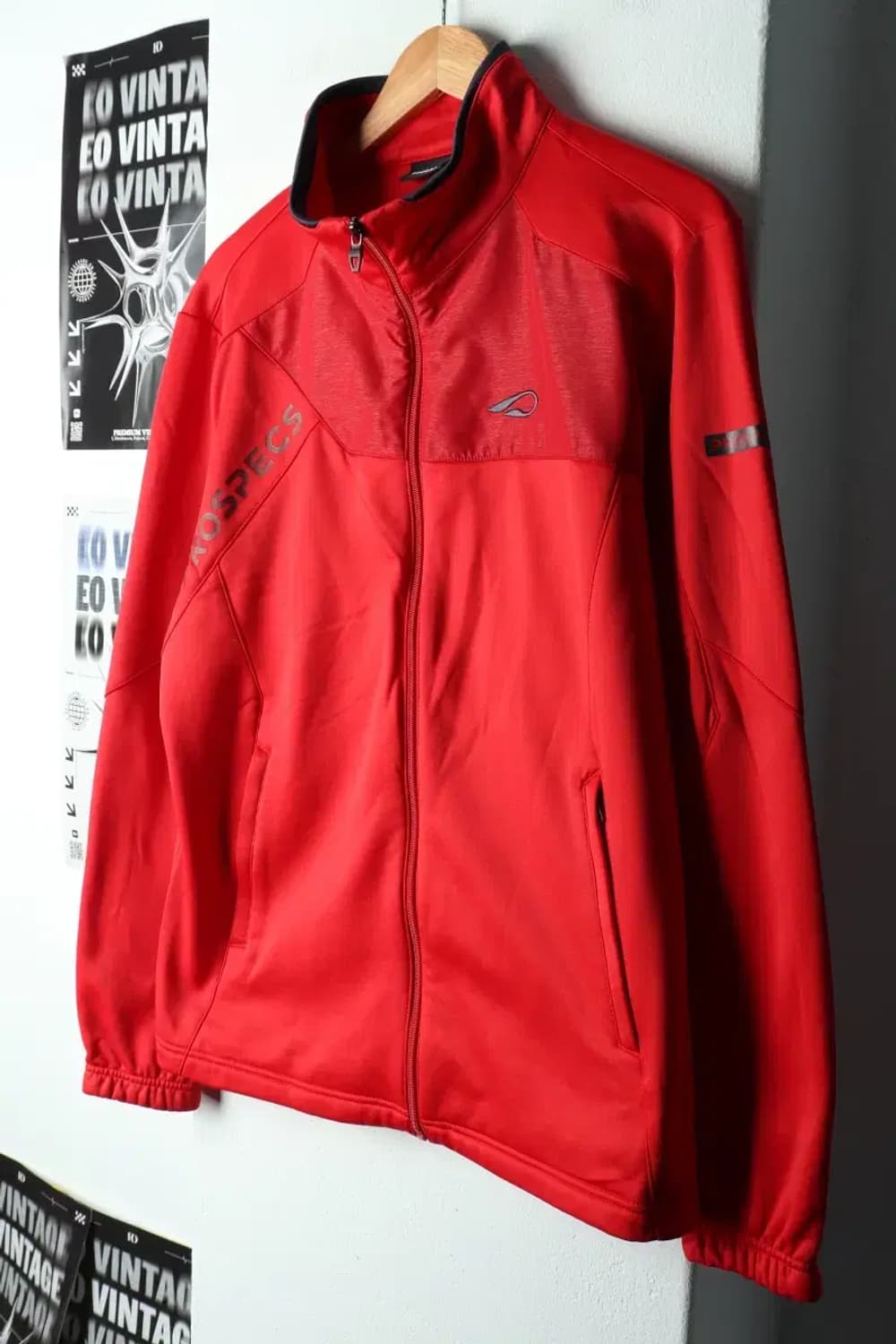 (L) 프로스펙스 집업져지 트랙탑 기능성 레드 기모-15ACC 상품이미지1