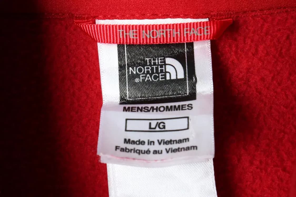 (L-XL) 노스페이스 카라 긴팔티셔츠 후리스 반집업 레드-15ACF 상품이미지6