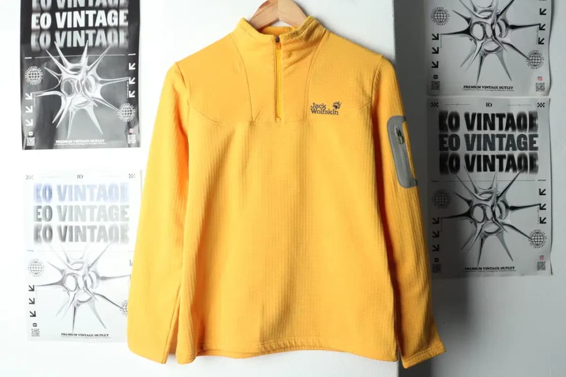 W(M) 잭울프스킨 카라 긴팔티셔츠 반집업 기능성 기모-15AD0 상품이미지2