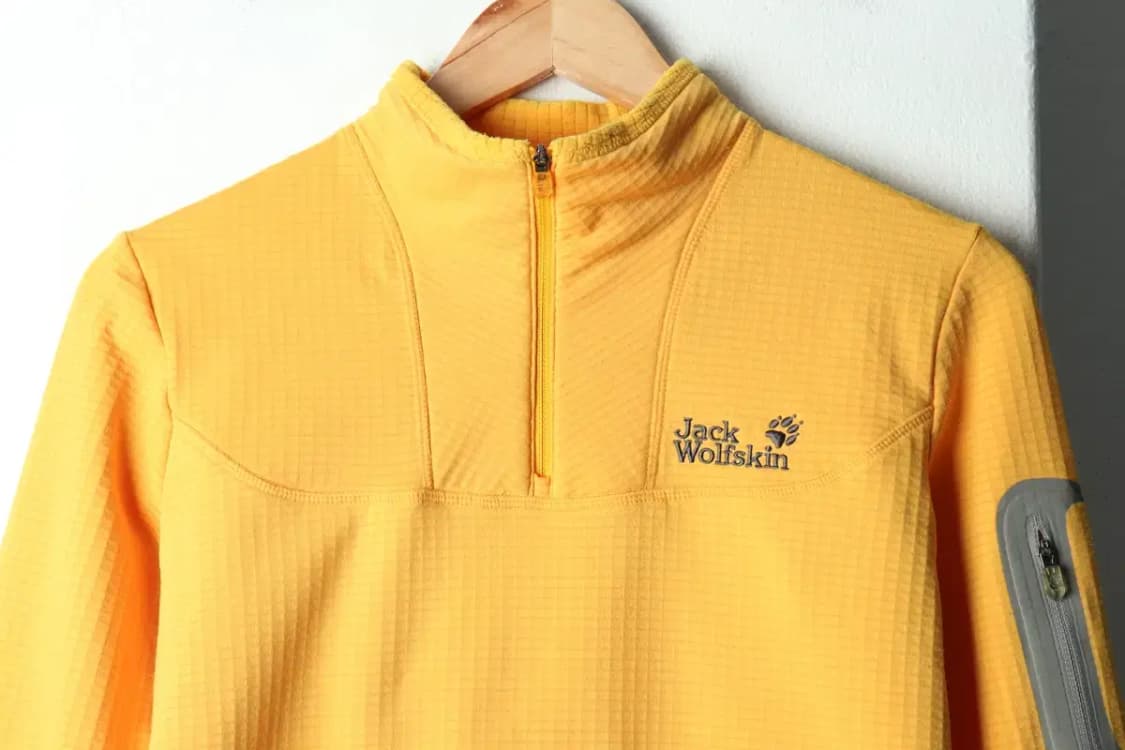 W(M) 잭울프스킨 카라 긴팔티셔츠 반집업 기능성 기모-15AD0 상품이미지3