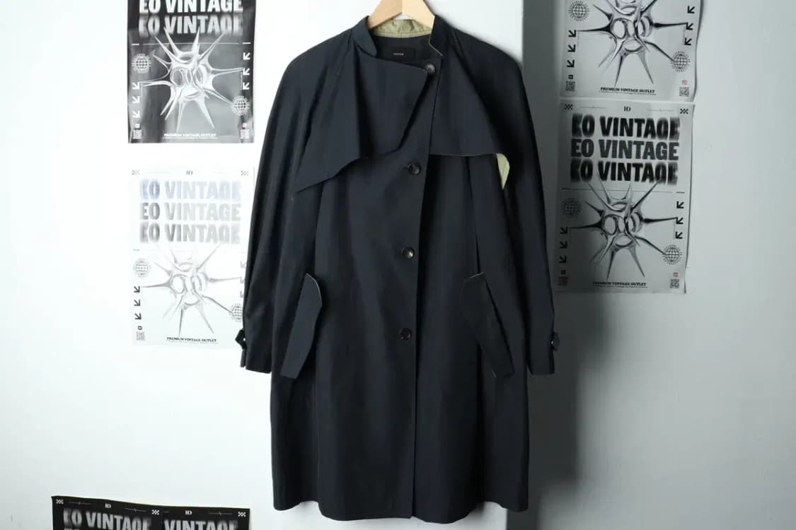 W(S-M) 시스템 코트자켓 한섬 트렌치 네이비-15ADF 상품이미지2