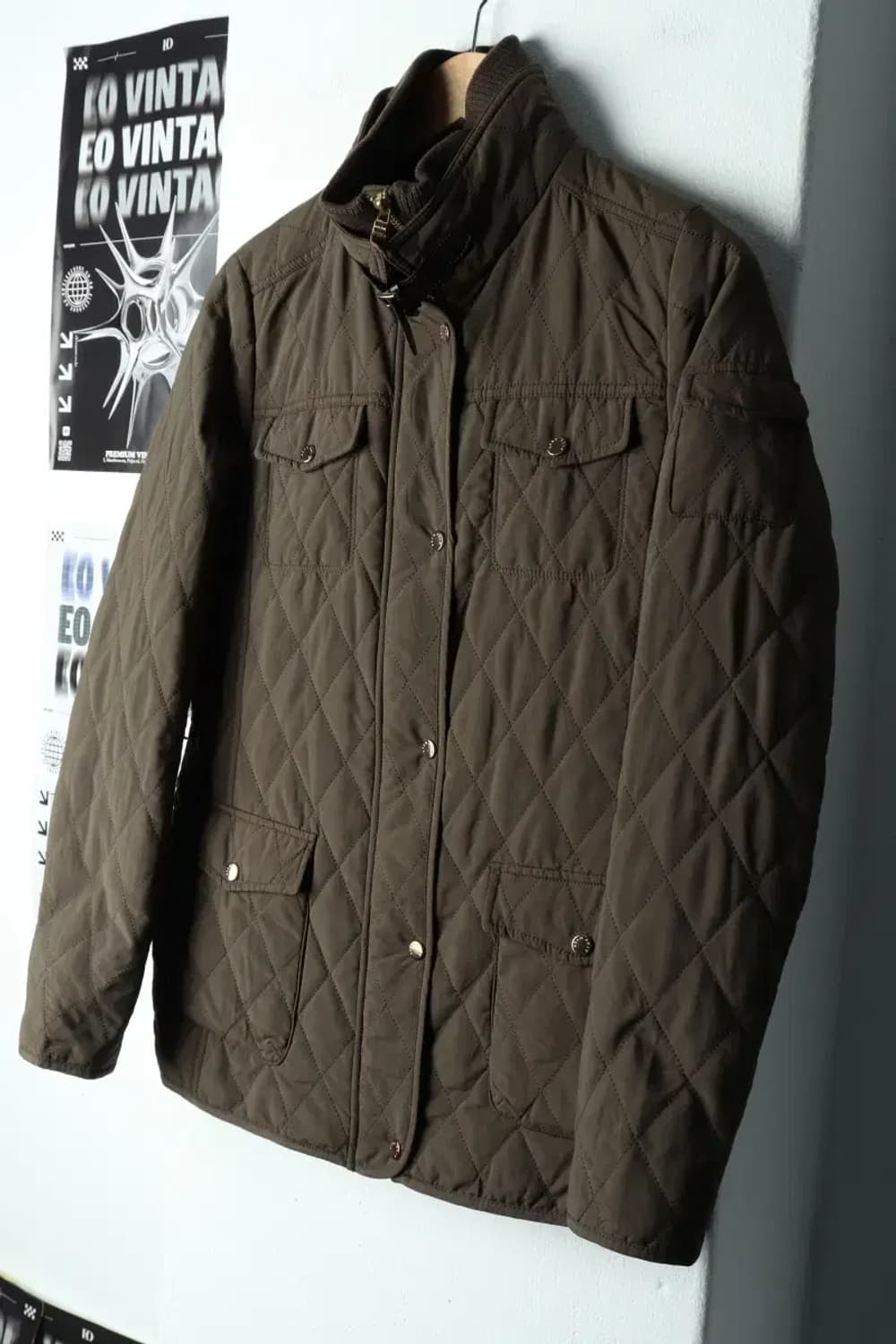 W(M) 빈폴 패딩 점퍼자켓 퀄팅 누빔 카키-15AE1 상품이미지1