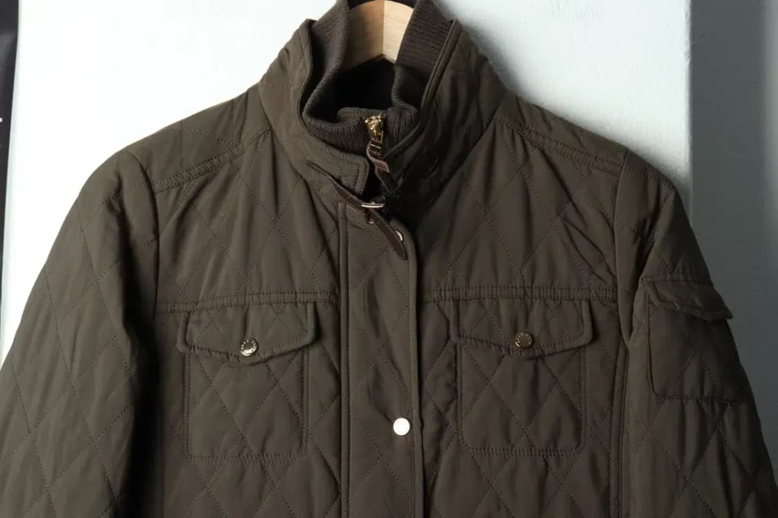 W(M) 빈폴 패딩 점퍼자켓 퀄팅 누빔 카키-15AE1 상품이미지3