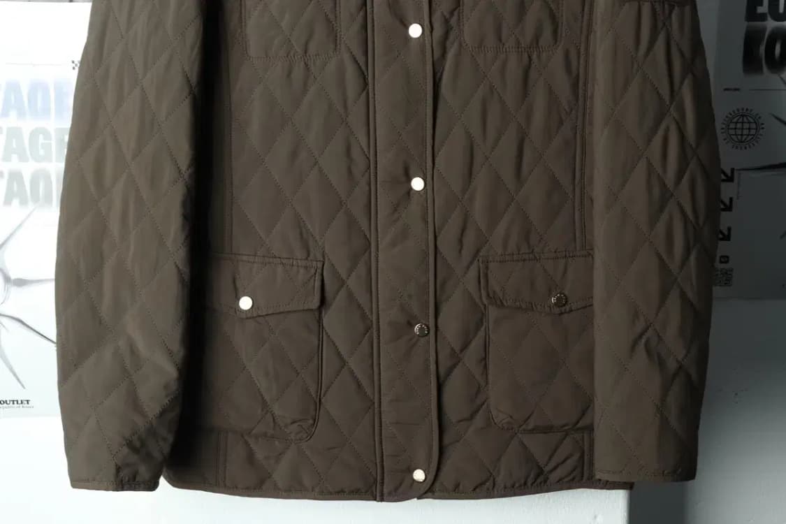 W(M) 빈폴 패딩 점퍼자켓 퀄팅 누빔 카키-15AE1 상품이미지4
