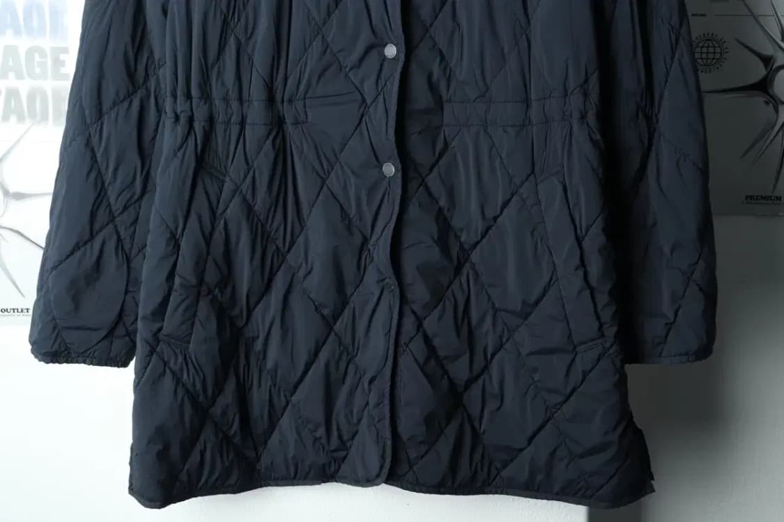 W(XS-S) 타미힐피거 패딩 점퍼자켓 퀄팅 네이비 롱-15AE2 상품이미지4