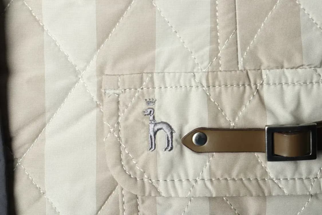 W(S) 헤지스 패딩 점퍼자켓 경량 체크 베이지-15AE3 상품이미지5