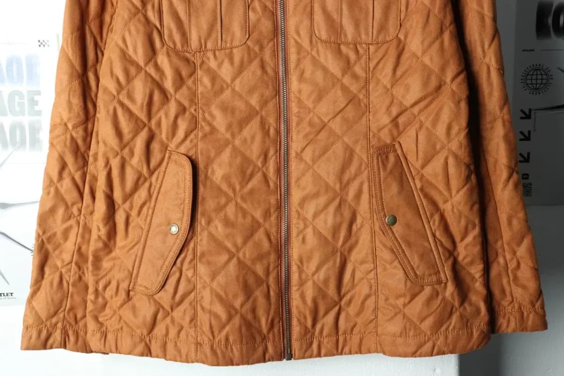 W(M) 노스페이스 패딩 점퍼자켓 스웨이드 브라운 누빔-15AE5 상품이미지4