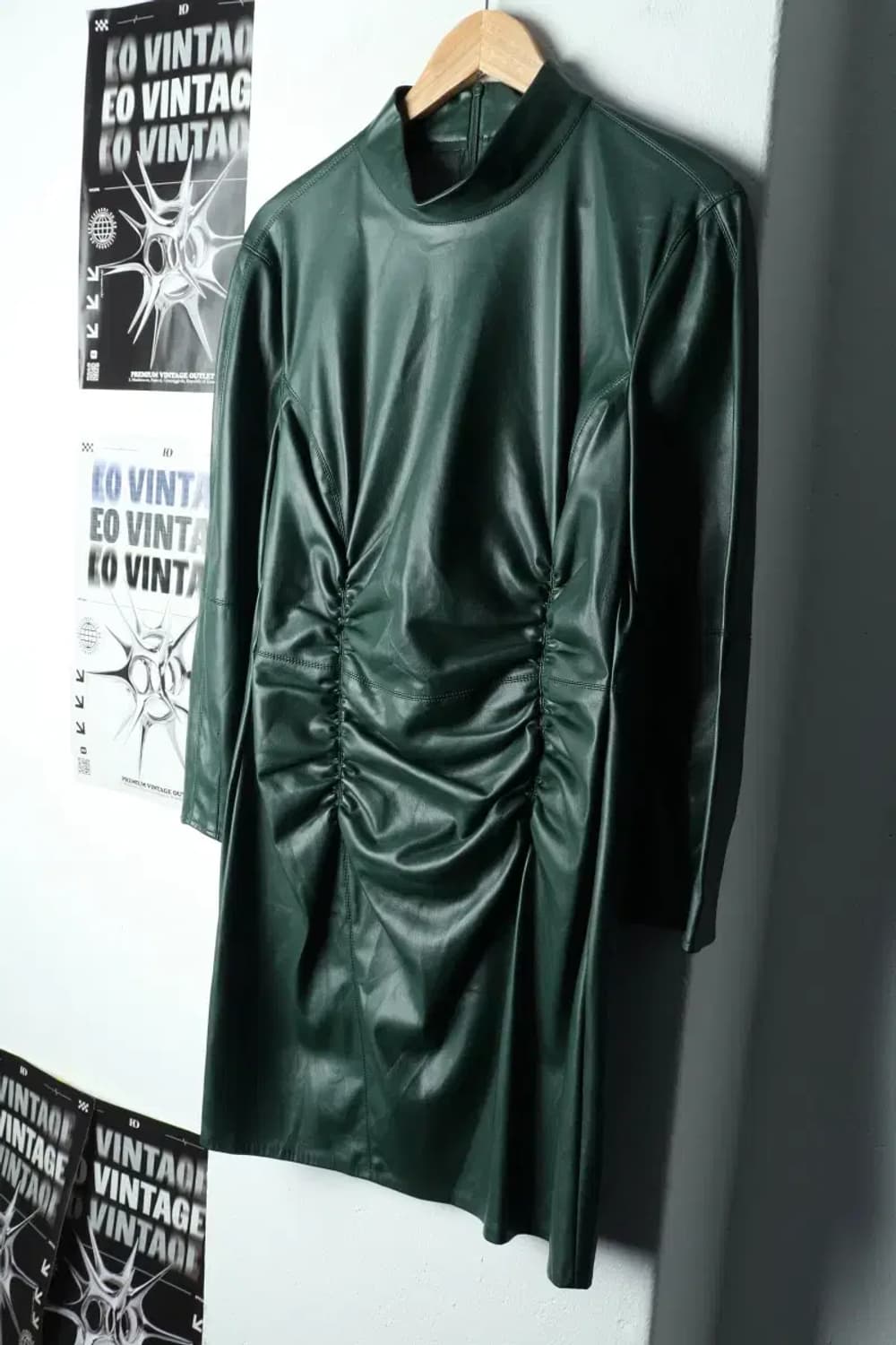 W(L-XL) 브랜드빈티지 드레스 원피스 자라 레더 기모-15AE8 상품이미지1